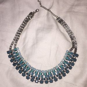 TEAL STATEMENT NECKLACE